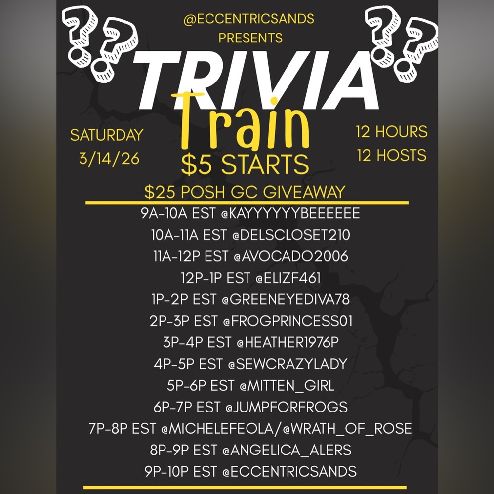 Trivia Train Event Poster - Picture 7 of 7